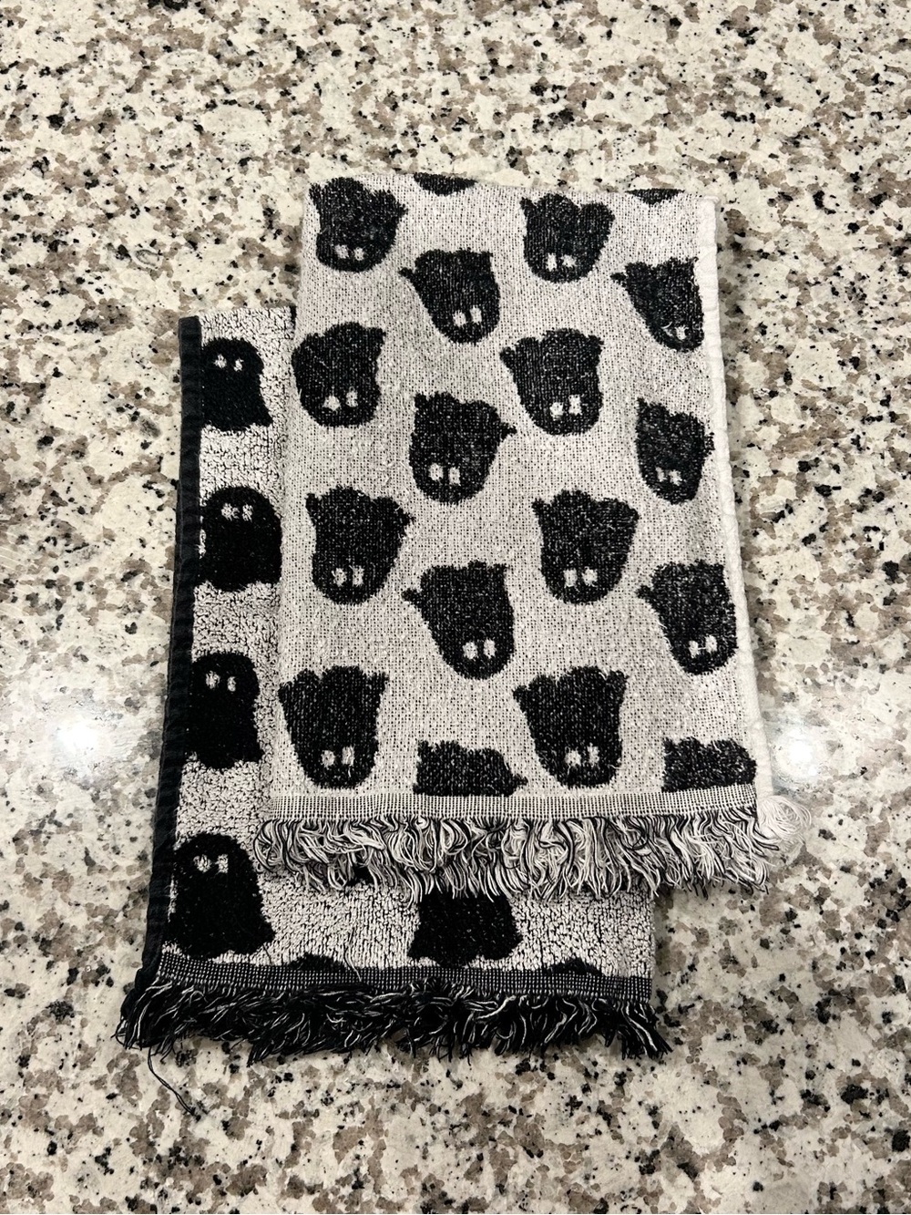 halloween ghost kitchen towels